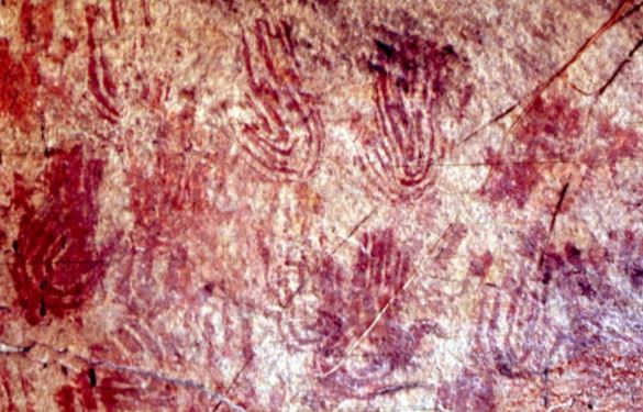 figura de mãos nas pinturas rupestres